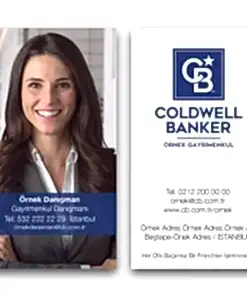 CB Broker Kartvizit (700gr Bristol, Kabartma Lak, 8.4x5.2cm)