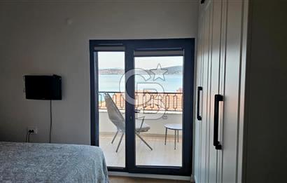 Ayvalık Cunda Adasında Full Deniz Manzaralı Satılık Lüks Villa